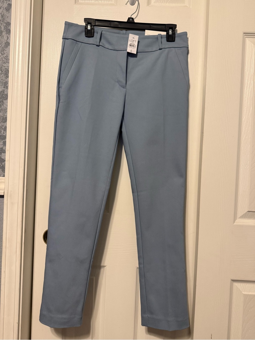 LOFT Soft Light Blue Modern Skinny Pants